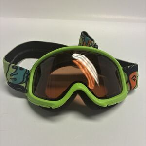 SMITH‎ SKI GOGGLES YOUTH SIZE Smith Optics Neon Green Tinted Lens Elastic Strap
